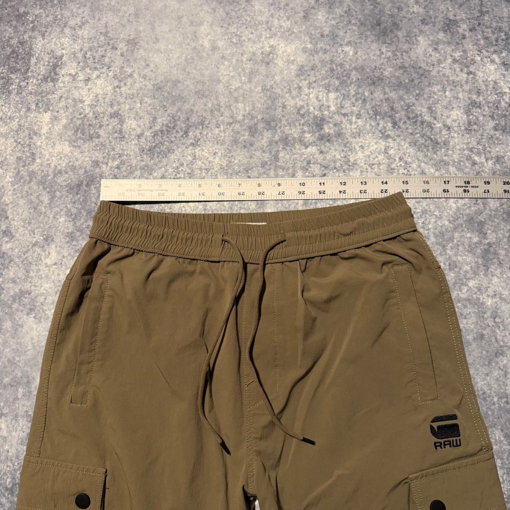 G-Star Raw Women's Cargo Pants XL Tan Brown Elastic Waist Drawstring Jogger - Picture 4 of 9